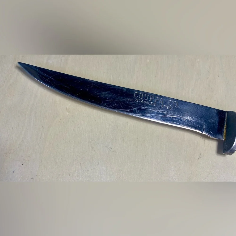 Vintage Aluminum Chuppa Co. Stainless Steel Knife With 4.5”‎ Blade